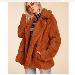 Free People Faux Teddy Coat